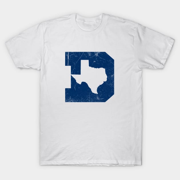 Dallas Texas D - White T-Shirt by KFig21